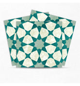 Green and Blue Peel and Stick Floor Tiles